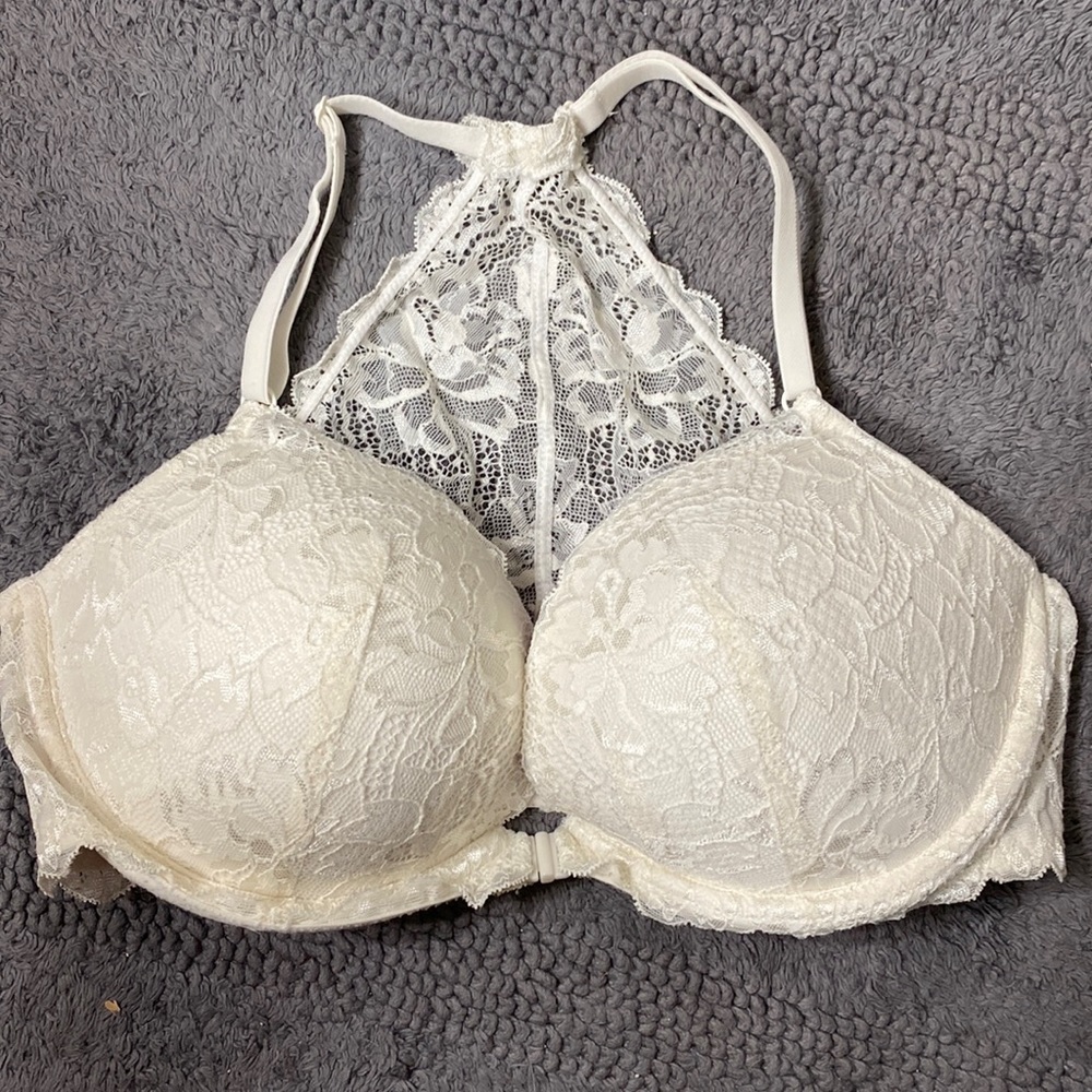 Pink halter bra